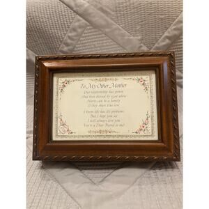 Mother's Day Wooden Gift Jewerly Box Music Player TO MY OTHER MOTHER Sanya Works